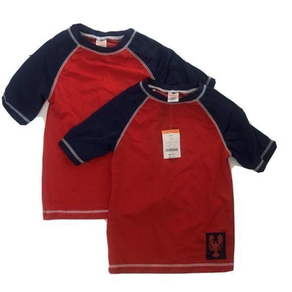 Gymboree Boys Boys Swim Tops M(7-8) Shark Octopus